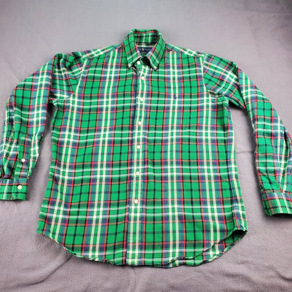Ralph Lauren Men Classic Fit Performance Flannel Plaid Long Sleeve  Shirt M - Picture 3 of 6